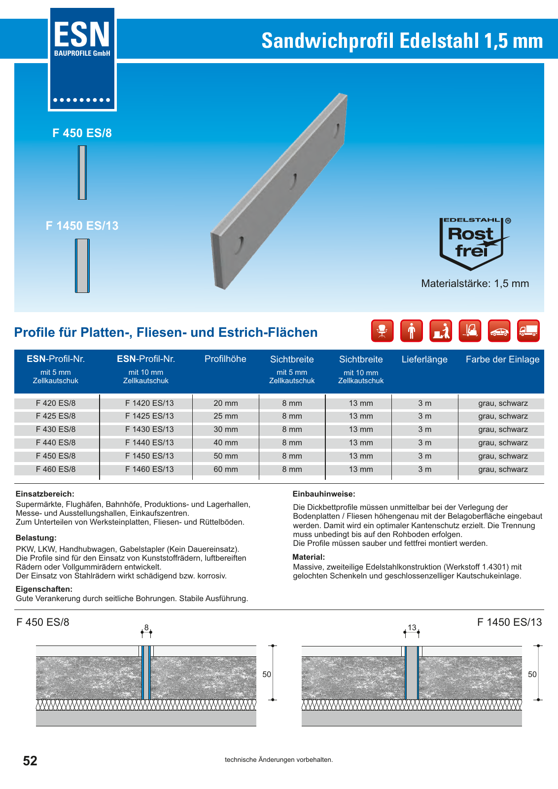 Vorschau ESN Bauprofile GmbH Seite 52