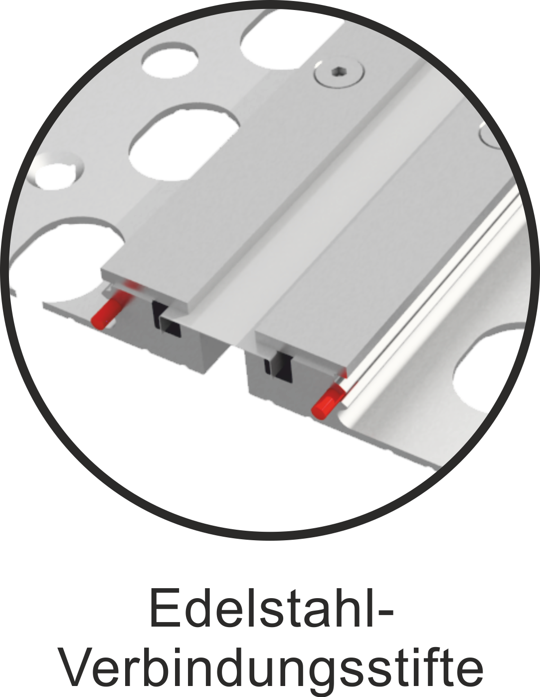 Schwundfugenprofile aus Edelstahl 55 mm