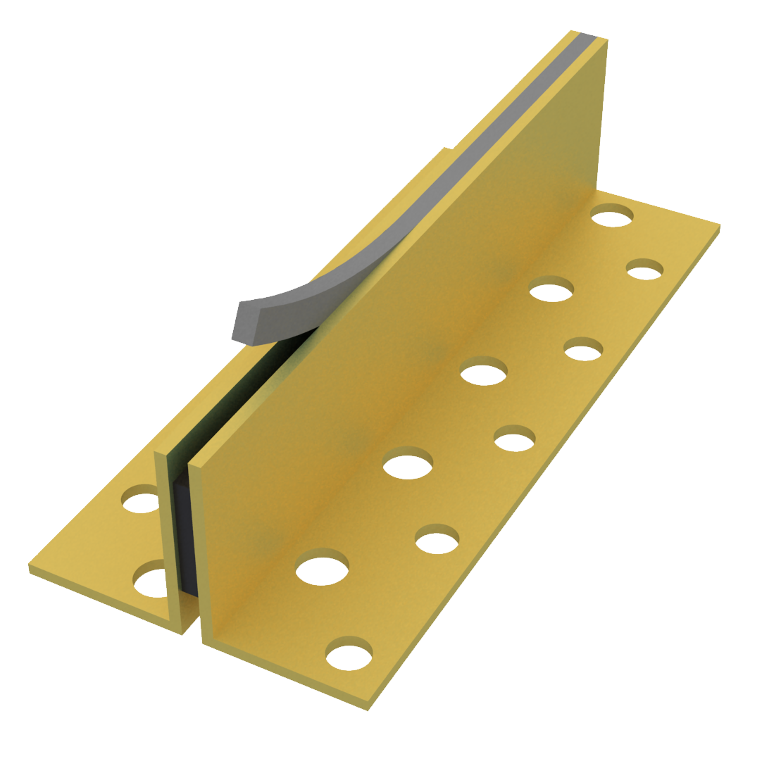 Schwundfugenprofile aus Messing 11/16 mm zum nachträglichen Verfugen