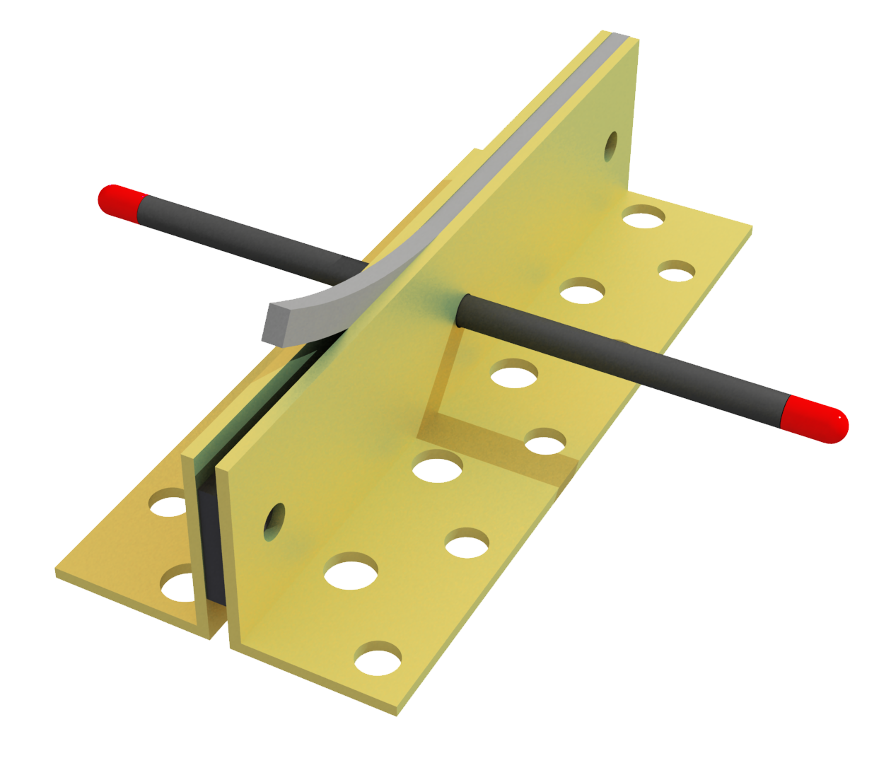Schwundfugenprofile aus Messing 11/16 mm zum nachträglichen Verfugen