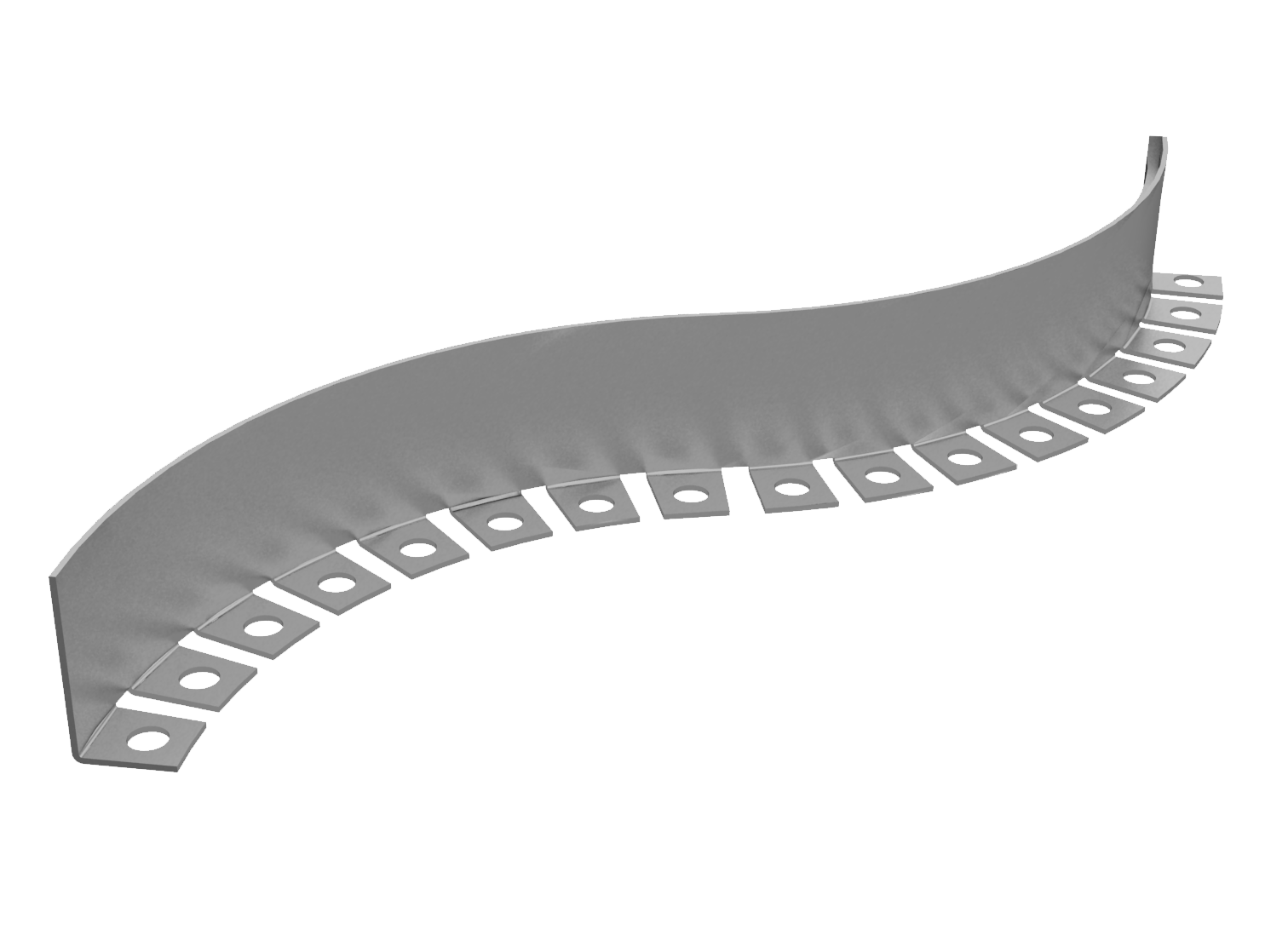 Edelstahlwinkel flexibel 1,5 / 2 mm